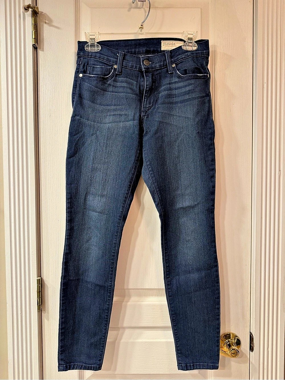 Pistola Women's Skinny Jeans in Blue Waist 27